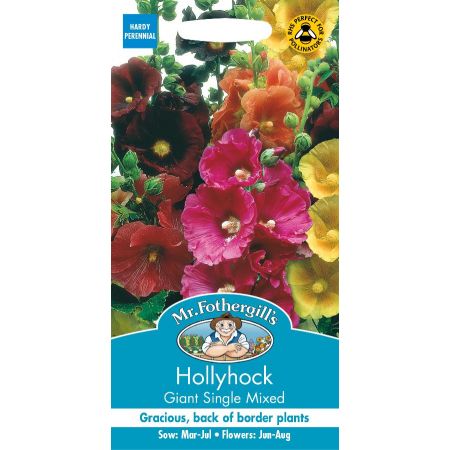 UK/FO-HOLLYHOCK Giant Single Mixed - image 1