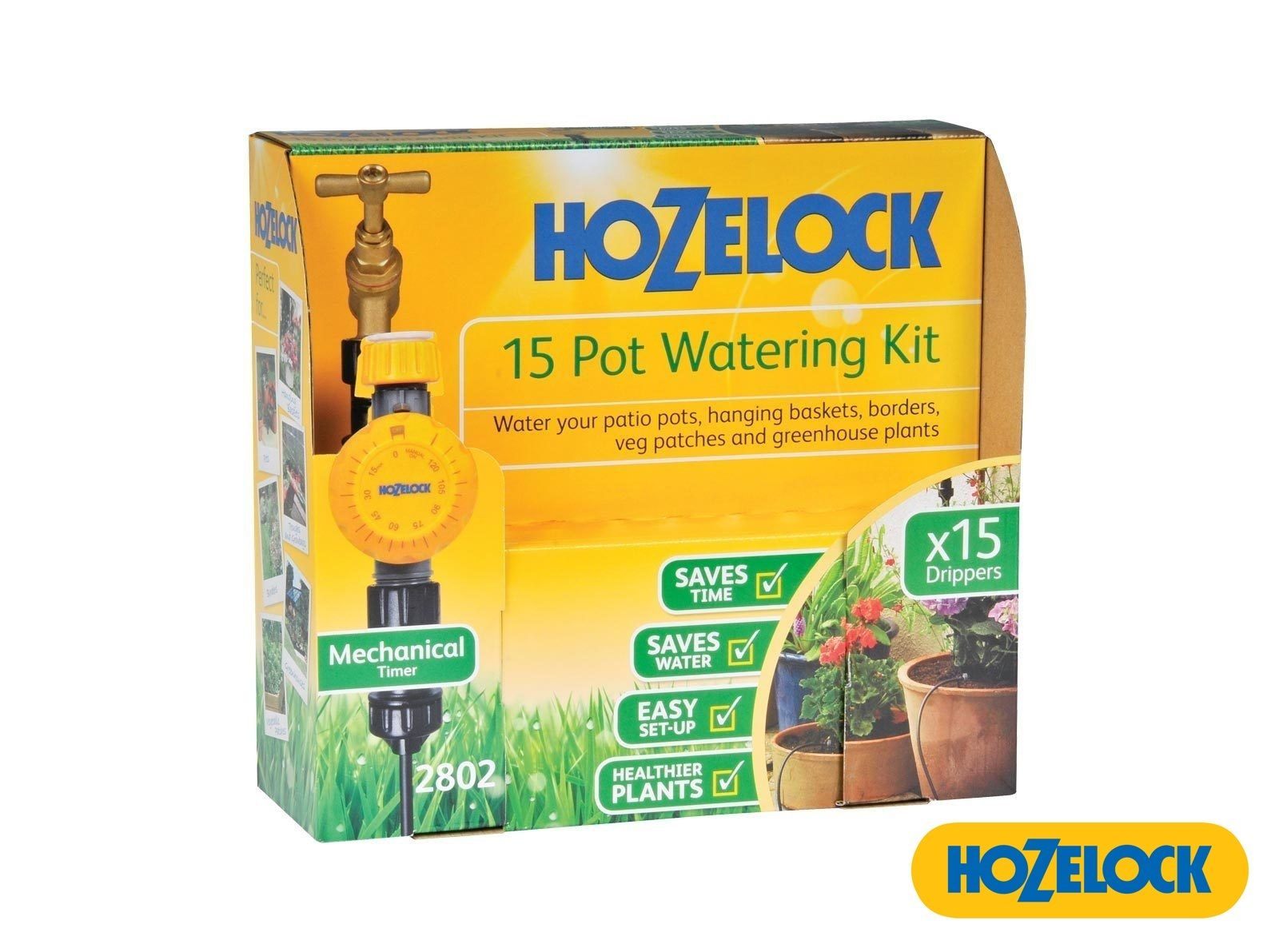 Hozelock 15 Pot Watering Irrigation Kit With Mechanical Timer 2802
