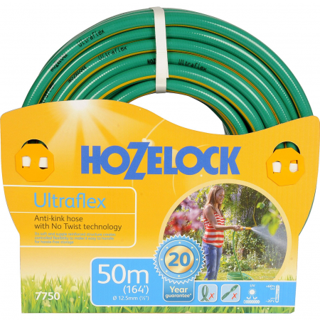 Hozelock Ultraflex Anti Kink & Anti Twist Hose Pipe 50m
