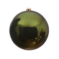 L Bauble Pine Green 20Cm Shatterproof - image 1