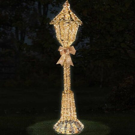 LAMP POST 230cm GOLD TWIST