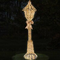 LAMP POST 230cm GOLD TWIST