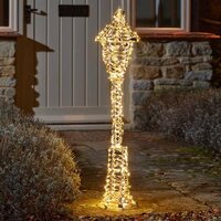 LAMP POST 90cm GOLD TWIST