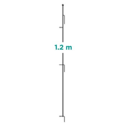 Large Latch Post Stake Grid Fence Multi-Purpose Black - image 1