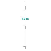 Large Latch Post Stake Grid Fence Multi-Purpose Black - image 1