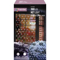 LED NET LIGHTS WHITE 3.5 x 1.2m