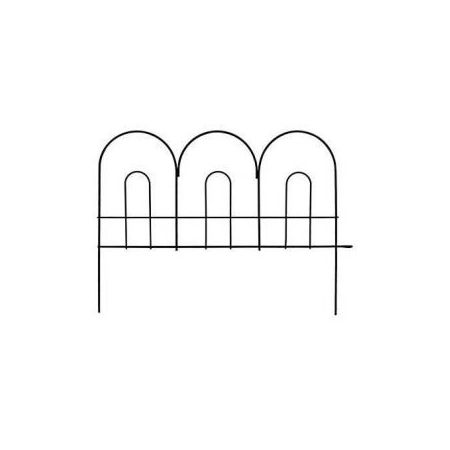 Lightweight Arched Border Edge, Black. H35cm X  W45cm