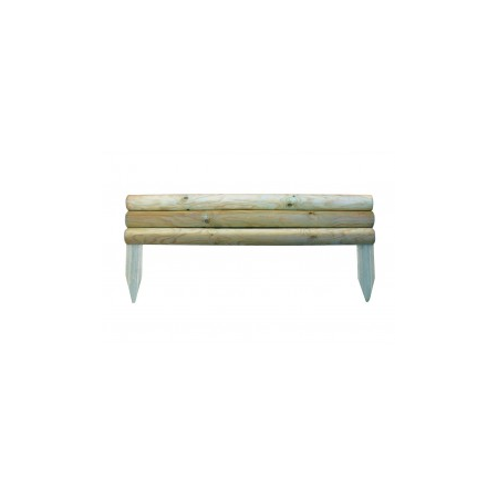 HORIZONTAL LOG EDGING PANEL 1M ZEST