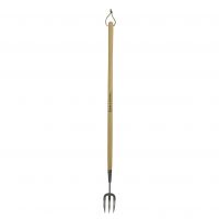 Long Handled Fork Carbon Steel K & S - image 1
