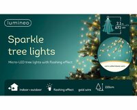 MICRO LIGHTS 2.1m TREE GOLD/WARM WHITE - image 2