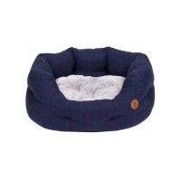 Midnight Tweed Oval Bed Large
