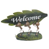 Miniature Metal Life Ant Welcome Trio