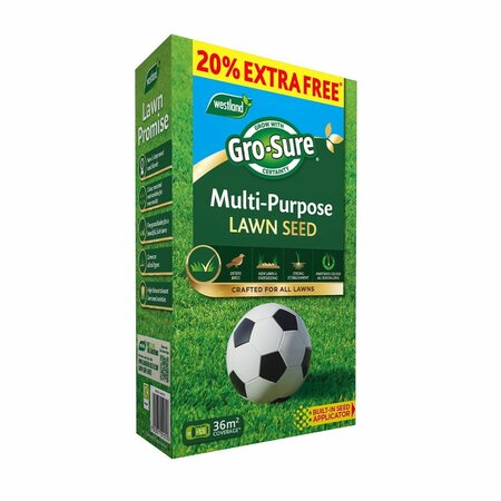 MULTI PURPOSE LAWN SEED 30M2 + 20% GRO-SURE