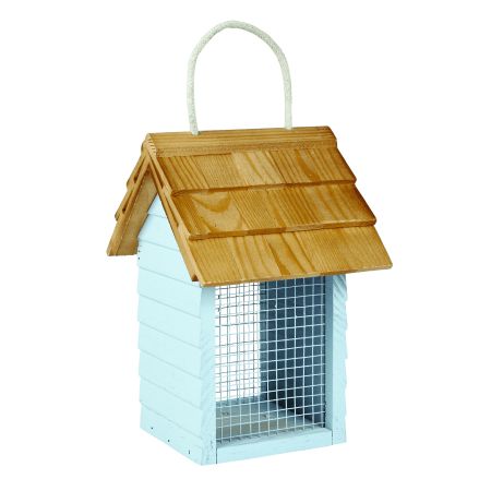 Nut Feeder Wooden Beach Hut - image 1