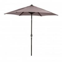 Parasol 2.2M Crank And Tilt Taupe Leisuregrow