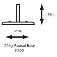 Parasol Base 22Kg Leisuregrow - image 2