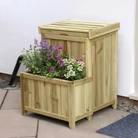 PARCEL STORE WITH PLANTER