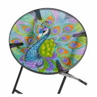 Peacock Glass Table