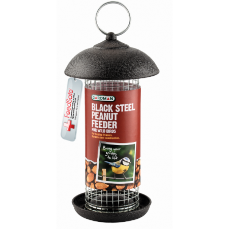 Black Steel Peanut Feeder