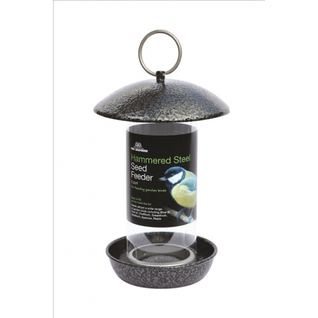 Hammered Steel 2-Port Seed Feeder