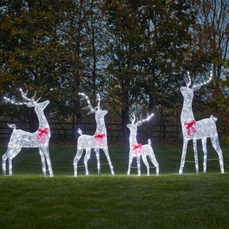 REINDEER 115cm SILVER TWIST