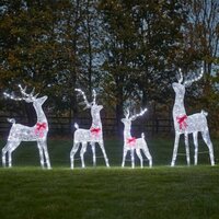 REINDEER 80cm SILVER TWIST