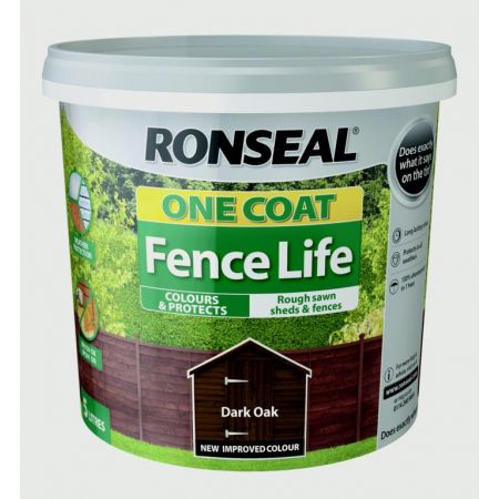 Ronseal Fencelife Dark Oak 4Lt + 25% Extra