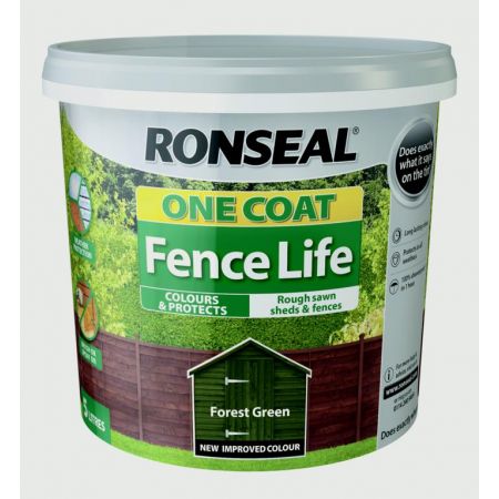 RONSEAL FENCELIFE FOREST GREEN 4LT + 25% EXTRA