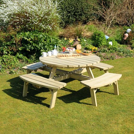 ROSE ROUND PICNIC TABLE