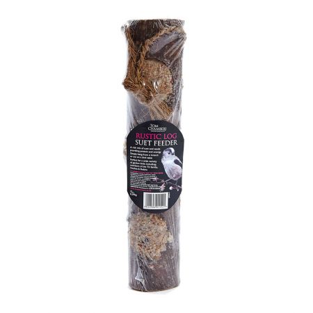 Rustic Log Suet Feeder