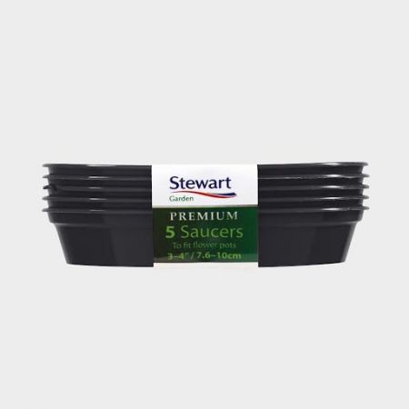 Saucer Multi-Packs Black 3-4 Inch