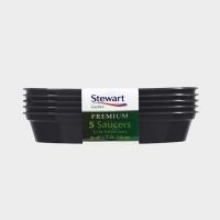 Saucer Multi-Packs Black 3-4 Inch