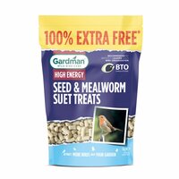 SEED & MEALWORM SUET TREATS 500G + 100% EXTRA