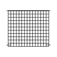 Small Fence Panel Grid Multi-Purpose Black - image 1