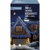 SNOWING ICICLES 360L WHITE LED