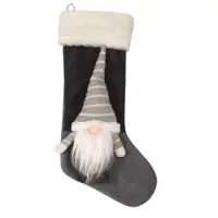STOCKING WITH GONK GREY 47cm