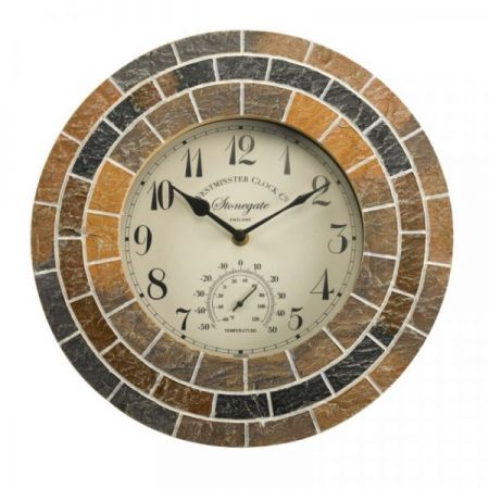 Stonegate Mosaic Clock 14in - image 1