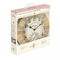Stonegate Wall Clock & Thermometer 10In - image 3