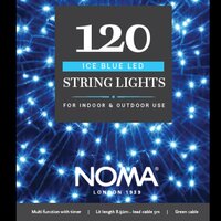 STRING LIGHTS 120 ICE BLUE
