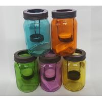 Tealight Jar with Metal Lid 7.5 x 13.5cm