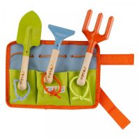 Tool Belt & 3 Wooden Handled Tools - image 1