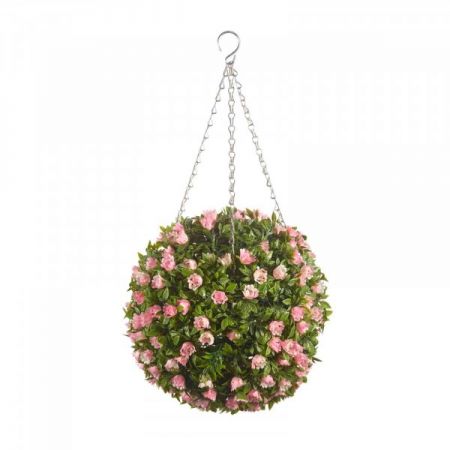 Topiary Pink Rose Ball 30cm - image 1