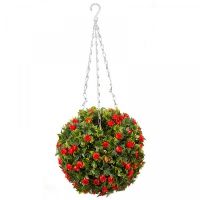 Topiary Red Rose Ball 30Cm - image 1