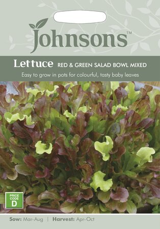 UK/JO-LETTUCE Red & Green Salad Bowl Mixed