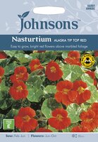 UK/JO-NASTURTIUM Alaska Tip Top Red