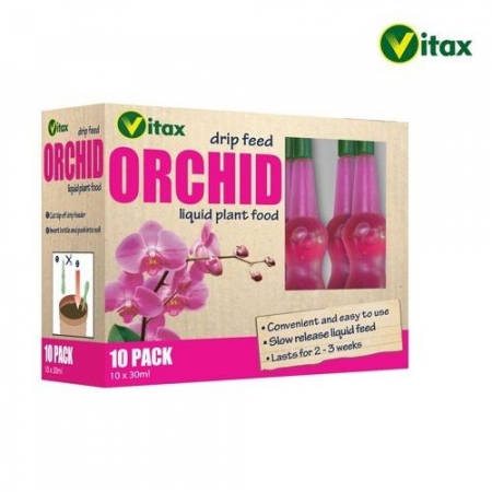 Vitax Orchid Drip Feeder Liquid Plant Food 10 x 30ml