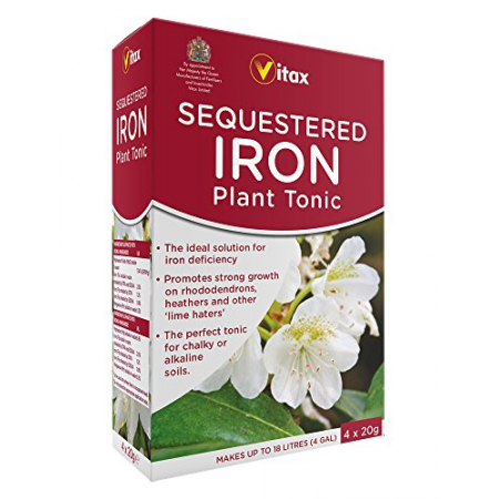 Vitax Sequestered IRON Plant Tonic 4 X 20g