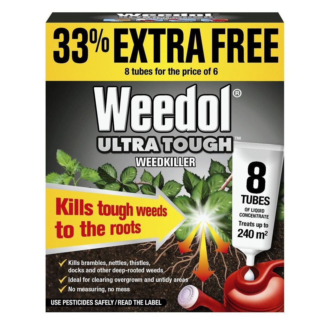 Weedol Weedkiller Ultra Tough 8 Tube Pack Thirsk Garden Centre