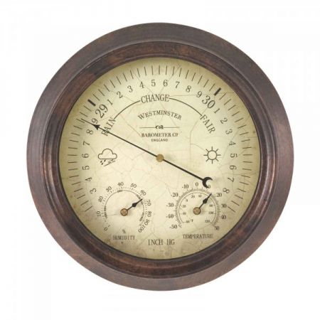 Westminster Barometer & Thermometer 8In - image 1