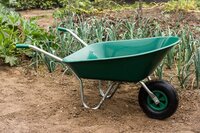 Wheelbarrow Green 85LT Ambassador